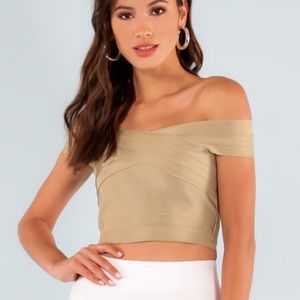 Wow Couture bandage crop top